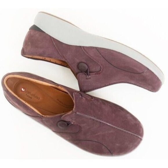 Clarks Unstructured Un.Loop 2 Walk Leather Clog Loafer Women's Size 11 - Picture 1 of 7